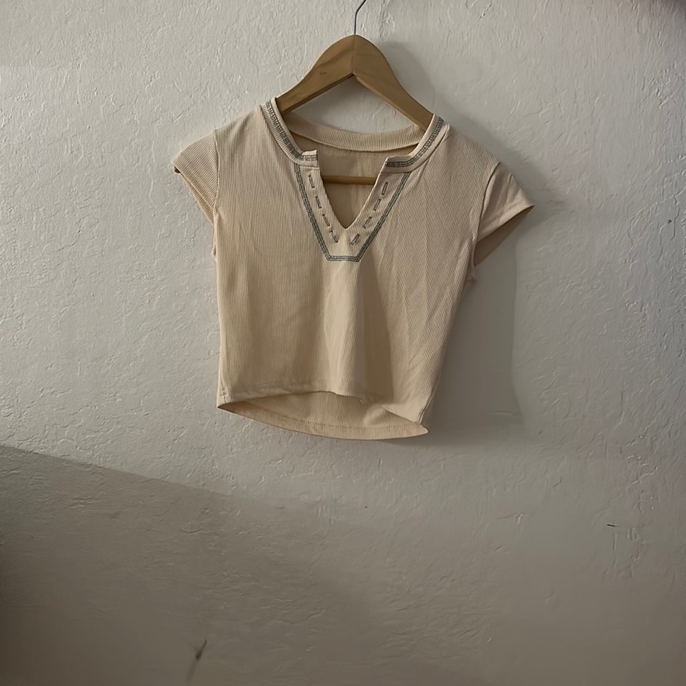 off white crop top